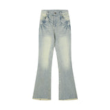 Plush Patchwork Denim Suit Set