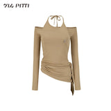 오프숄더 투웨어 티셔츠 탑