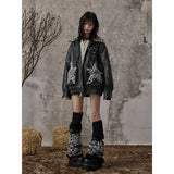 레오파드 스타 재킷 코트