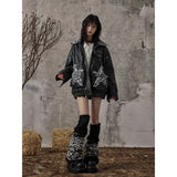 레오파드 스타 재킷 코트