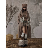 Y2K 버튼 레그 양말