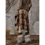 스커트 레트로 롱 스커트