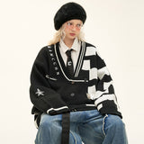 랜덤코드 스웨터 카디건 오버사이즈