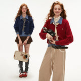 가짜 투피스 스웨터 재킷