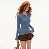 폴로 베스트 스웨터와 슬림핏 탑