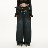 Three-waist jeans loose casual pants