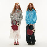 캐주얼 후드 스웨트셔츠