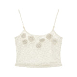Flower lace camisole setup