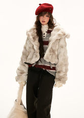 여성용 3차원 라펠 재킷