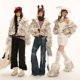 여성용 3차원 라펠 재킷