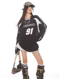 Silver Futuristic No.91 Jersey Tee