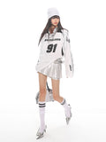 Silver Futuristic No.91 Jersey Tee