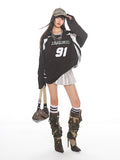 Silver Futuristic No.91 Jersey Tee