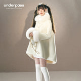 오리지널 밀키 화이트 퍼 칼라 코트 재킷