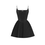 실루엣 3컬러 클래식 허리 A라인 드레스