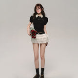 가짜 투피스 폴로 스플라이스 티셔츠