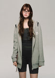 Gray striped knitted high-end suit slim and elegant