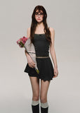 Gray striped knitted high-end suit slim and elegant