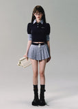 Sporty Chic Faux Two-Piece Skirt Set