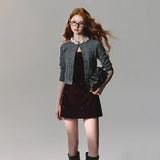 안콜라 레드 벨벳 비즈 티드레스