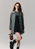 Bow deconstructed jacquard heavy work dress