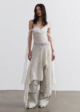 샤이닝 갤럭시 스팽글 니트 슬립 드레스