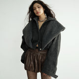 다크 록 디스트레스드 레이어드 재킷