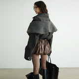 다크 록 디스트레스드 레이어드 재킷