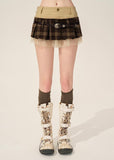 French Spliced A-Line Puffy Skirt