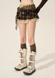 French Spliced A-Line Puffy Skirt