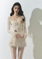 Flora French Lace Knit Sweater