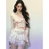 Slim Fit Lace Long Sleeve T-Shirt
