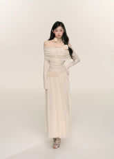 프랑스 스타일의 가벼운 성숙한 스타일 드레스 여성용