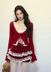 슬림핏 니트 로브 스웨터 탑