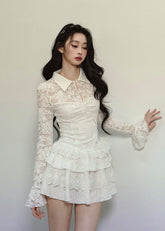 White Tutu Mini Dress – Slim Fit