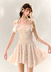 Love Butterfly Floral Swing Dress