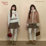 다크 그레이 하운드투스 A라인 스커트