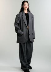 올드머니 숄더 패드 슈트 세트