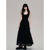 텐셀 코튼 슬리브리스 맥시 드레스