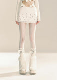 Autumn Woolen Lace Skirt
