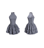 다크 로리타 홀터 드레스