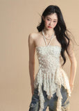 Korean Mesh Halter Top