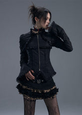 Lace-Up Flare Sleeve Shirt