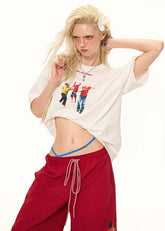 루즈핏 라운드넥 티셔츠