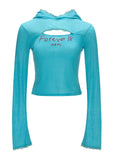 Lace Edge Hooded Tee