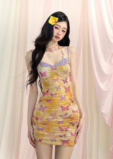 허리 조임 드레스