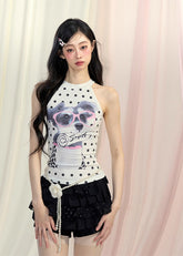 강아지 봉투 크롭 탑