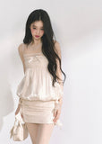 Cream Roll-Inspired Summer Dress Set