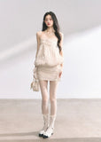 Cream Roll-Inspired Summer Dress Set