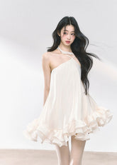 Imperial Sister Wind Hanging Neck short Dress